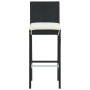 Küchenhocker mit Kissen 2 Stück schwarzes synthetisches Rattan von , Gartenstühle - Ref: Foro24-316668, Preis: 153,25 €, Raba...