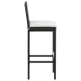 Küchenhocker mit Kissen 2 Stück schwarzes synthetisches Rattan von , Gartenstühle - Ref: Foro24-316668, Preis: 162,90 €, Raba...