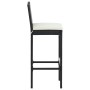 Taburetes de cocina con cojines 2 uds ratán sintético negro de , Sillas de jardín - Ref: Foro24-316668, Precio: 153,25 €, Des...