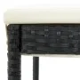 Küchenhocker mit Kissen 2 Stück schwarzes synthetisches Rattan von , Gartenstühle - Ref: Foro24-316668, Preis: 162,90 €, Raba...