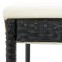 Taburetes de cocina con cojines 2 uds ratán sintético negro de , Sillas de jardín - Ref: Foro24-316668, Precio: 153,25 €, Des...