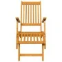 Garden chair with footrest and solid acacia wood table by , Loungers - Ref: Foro24-3120440, Price: 250,72 €, Discount: %