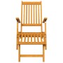 Gartenstuhl mit Fußstütze und Nachttisch massives Akazienholz von , Liegen - Ref: Foro24-3120440, Preis: 262,28 €, Rabatt: %