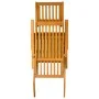 Garden chair with footrest and solid acacia wood table by , Loungers - Ref: Foro24-3120440, Price: 250,72 €, Discount: %