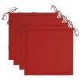 Sillas de jardín con cojines 4 uds madera maciza de acacia gris de , Sillas de jardín - Ref: Foro24-3061234, Precio: 279,53 €...
