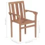 Stapelbare Gartenstühle 4 Stk. massives Teakholz mit Kissen von , Gartenstühle - Ref: Foro24-3073381, Preis: 503,19 €, Rabatt: %