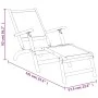 Silla de jardín con reposapiés y mesa madera acacia y textilene de , Tumbonas - Ref: Foro24-3120442, Precio: 124,59 €, Descue...