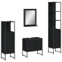 Juego de muebles de baño 4 piezas madera de ingeniería negro de , Muebles de baño - Ref: Foro24-3214354, Precio: 217,09 €, De...