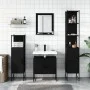 Juego de muebles de baño 4 piezas madera de ingeniería negro de , Muebles de baño - Ref: Foro24-3214354, Precio: 217,09 €, De...