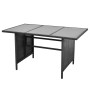 Set de muebles de jardín 4 pzas y cojines ratán sintético negro by , Garden sets - Ref: Foro24-43106, Price: 587,64 €, Discou...