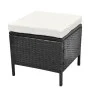 Set de muebles de jardín 4 pzas y cojines ratán sintético negro by , Garden sets - Ref: Foro24-43106, Price: 591,98 €, Discou...