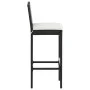 Taburetes altos de jardín cojines 4 uds ratán sintético negro de , Sillas de jardín - Ref: Foro24-316670, Precio: 319,85 €, D...