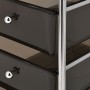 Portable storage cart with 4 black plastic drawers by vidaXL, Cargo forklifts - Ref: Foro24-320398, Price: 56,86 €, Discount: %