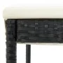Hohe Gartenhocker mit 4 Stück schwarzen Kunststoff-Rattan-Kissen von , Gartenstühle - Ref: Foro24-316670, Preis: 319,85 €, Ra...