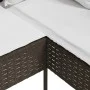 Sofá en forma de L con cojines ratán sintético marrón by , Outdoor sofas - Ref: Foro24-318586, Price: 198,74 €, Discount: %