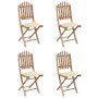 5-teiliges klappbares Outdoor-Essset mit Bambuskissen von , Gartensets - Ref: Foro24-3063962, Preis: 270,91 €, Rabatt: %