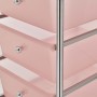 Tragbarer Aufbewahrungswagen mit 4 rosafarbenen Kunststoffschubladen von vidaXL, Lastenstapler - Ref: Foro24-320400, Preis: 5...