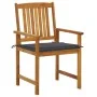 Garden chairs with cushions 8 pcs solid acacia wood by , Garden chairs - Ref: Foro24-3078166, Price: 630,41 €, Discount: %