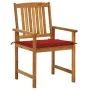 Garden chairs and cushions 8 pcs solid acacia wood by , Garden chairs - Ref: Foro24-3078172, Price: 635,46 €, Discount: %
