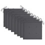 Garden chairs with cushions 8 pcs solid gray acacia wood by , Garden chairs - Ref: Foro24-3078222, Price: 561,48 €, Discount: %