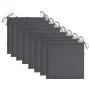 Garden chairs with cushions 8 pcs solid gray acacia wood by , Garden chairs - Ref: Foro24-3078222, Price: 555,96 €, Discount: %