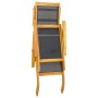 Garden chairs with footrest and textilene acacia wood table by , Loungers - Ref: Foro24-3120443, Price: 220,57 €, Discount: %