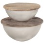 Couchtisch-Set, 2-teilig, Schüsselform, Massivholz, Mango von , Couchtisch - Ref: Foro24-286561, Preis: 241,73 €, Rabatt: %