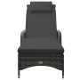 Graue Liege aus synthetischem Rattan mit Rollen von , Liegen - Ref: Foro24-48197, Preis: 189,17 €, Rabatt: %