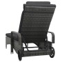 Graue Liege aus synthetischem Rattan mit Rollen von , Liegen - Ref: Foro24-48197, Preis: 189,17 €, Rabatt: %