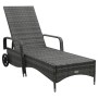 Graue Liege aus synthetischem Rattan mit Rollen von , Liegen - Ref: Foro24-48197, Preis: 189,17 €, Rabatt: %