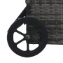 Graue Liege aus synthetischem Rattan mit Rollen von , Liegen - Ref: Foro24-48197, Preis: 189,17 €, Rabatt: %
