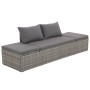 Gartenliege mit grauen synthetischen Rattankissen und Kissen von , Liegen - Ref: Foro24-317110, Preis: 238,20 €, Rabatt: %
