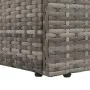 Garden lounger with gray synthetic rattan cushions and pillows by , Loungers - Ref: Foro24-317110, Price: 228,85 €, Discount: %