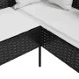 L-shaped sofa with black synthetic rattan cushions by , Outdoor sofas - Ref: Foro24-318587, Price: 203,41 €, Discount: %