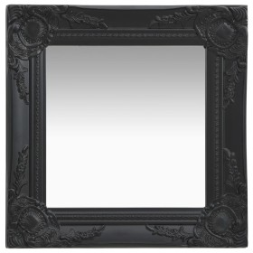 Black baroque style wall mirror 40x40 cm by vidaXL, Mirrors - Ref: Foro24-320307, Price: 37,52 €, Discount: %