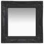 Black baroque style wall mirror 40x40 cm by vidaXL, Mirrors - Ref: Foro24-320307, Price: 37,52 €, Discount: %