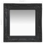 Black baroque style wall mirror 40x40 cm by vidaXL, Mirrors - Ref: Foro24-320307, Price: 37,52 €, Discount: %