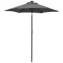 Anthracite aluminum parasol with LED lights 200x211 cm by , Umbrellas - Ref: Foro24-313559, Price: 96,96 €, Discount: %
