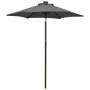 Anthracite aluminum parasol with LED lights 200x211 cm by , Umbrellas - Ref: Foro24-313559, Price: 81,22 €, Discount: %