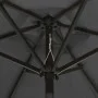 Anthracite aluminum parasol with LED lights 200x211 cm by , Umbrellas - Ref: Foro24-313559, Price: 81,22 €, Discount: %
