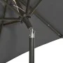 Anthracite aluminum parasol with LED lights 200x211 cm by , Umbrellas - Ref: Foro24-313559, Price: 81,22 €, Discount: %