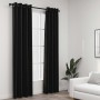 Verdunkelungsvorhang mit Ösen im Leinen-Look, 2 Stück, Anthrazit, 140x245 cm. von vidaXL, Vorhänge und Gardinen - Ref: Foro24...