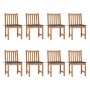 Gartenstühle 8 Einheiten Teakholz mit Kissen von , Gartenstühle - Ref: Foro24-3073142, Preis: 993,06 €, Rabatt: %