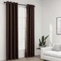 Linen look blackout eyelet curtains 2 pieces taupe 140x245 cm by vidaXL, Curtains and curtains - Ref: Foro24-321202, Price: 4...