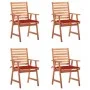 Gartenstühle und -kissen 4 Stück massives Akazienholz von , Gartenstühle - Ref: Foro24-3078326, Preis: 316,28 €, Rabatt: %