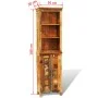 Vintage solid reclaimed wood bookshelf by , Bookcases and shelves - Ref: Foro24-241433, Price: 507,61 €, Discount: %