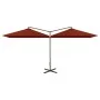 Doppelschirm mit Terrakotta-Stahlstange 600x300 cm von , Sonnenschirme - Ref: Foro24-312559, Preis: 155,27 €, Rabatt: %