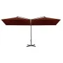 Doppelschirm mit Terrakotta-Stahlstange 600x300 cm von , Sonnenschirme - Ref: Foro24-312559, Preis: 155,27 €, Rabatt: %