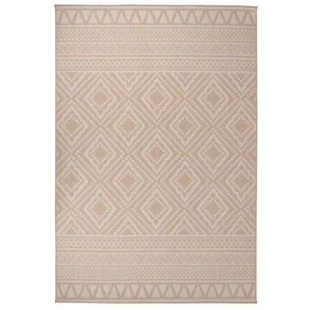 Alfombra de exterior de tejido plano rayas marrones 160x230 cm de , Alfombras - Ref: Foro24-340867, Precio: 70,58 €, Descuent...