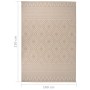 Alfombra de exterior de tejido plano rayas marrones 160x230 cm de , Alfombras - Ref: Foro24-340867, Precio: 70,58 €, Descuent...